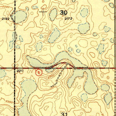 United States Geological Survey Ambrose, ND (1948, 24000-Scale) digital map