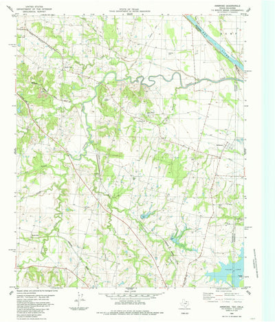 United States Geological Survey Ambrose, TX-OK (1984, 24000-Scale) digital map