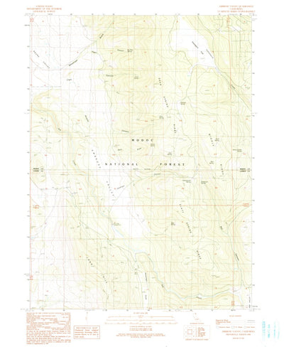 United States Geological Survey Ambrose Valley, CA (1990, 24000-Scale) digital map