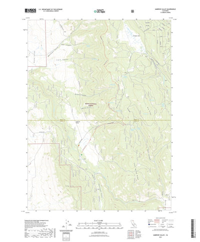 United States Geological Survey Ambrose Valley, CA (2021, 24000-Scale) digital map