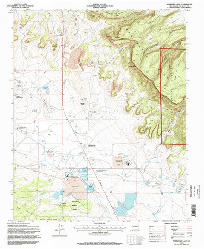 United States Geological Survey Ambrosia Lake, NM (1995, 24000-Scale) digital map