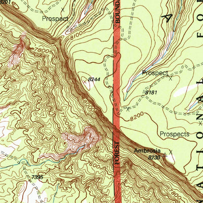 United States Geological Survey Ambrosia Lake, NM (1995, 24000-Scale) digital map