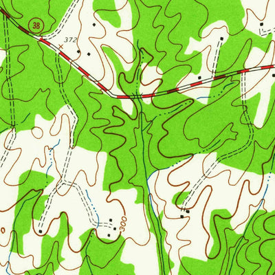United States Geological Survey Amelia Court House, VA (1943, 24000-Scale) digital map