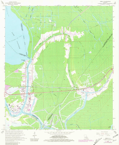 United States Geological Survey Amelia, LA (1966, 24000-Scale) digital map