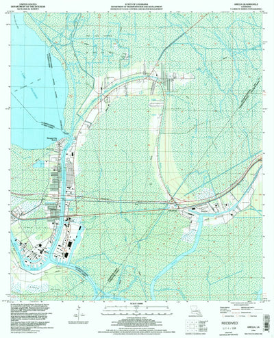 United States Geological Survey Amelia, LA (1994, 24000-Scale) digital map