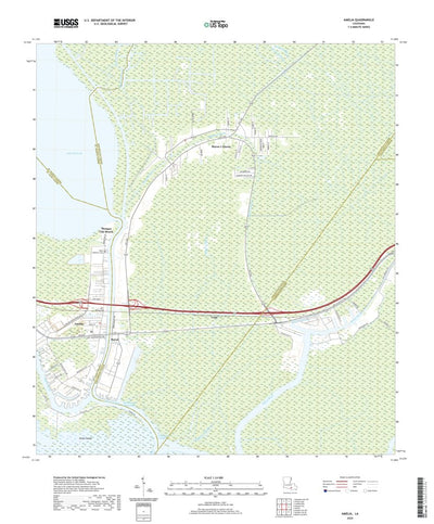 United States Geological Survey Amelia, LA (2020, 24000-Scale) digital map