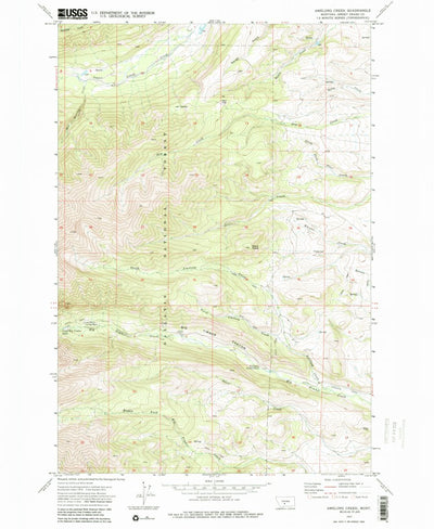 United States Geological Survey Amelong Creek, MT (1972, 24000-Scale) digital map