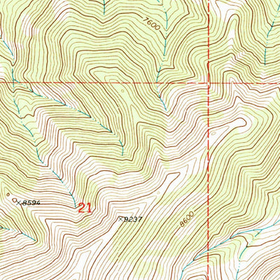 United States Geological Survey Amelong Creek, MT (1972, 24000-Scale) digital map