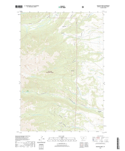United States Geological Survey Amelong Creek, MT (2020, 24000-Scale) digital map