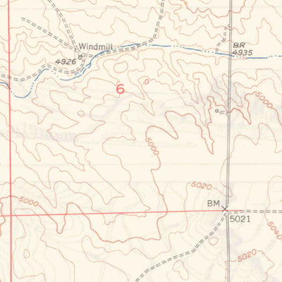 United States Geological Survey Amend Ranch, WY (1950, 24000-Scale) digital map