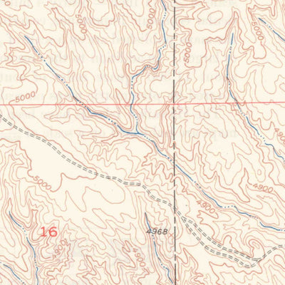 United States Geological Survey Amend Ranch, WY (1950, 24000-Scale) digital map