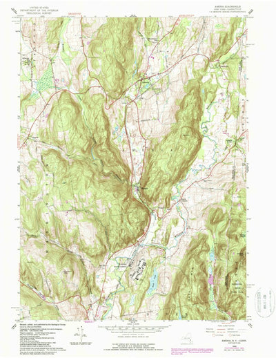 United States Geological Survey Amenia, NY-CT (1958, 24000-Scale) digital map