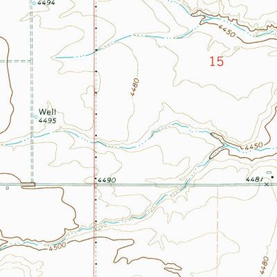 United States Geological Survey American Falls SW, ID (1971, 24000-Scale) digital map