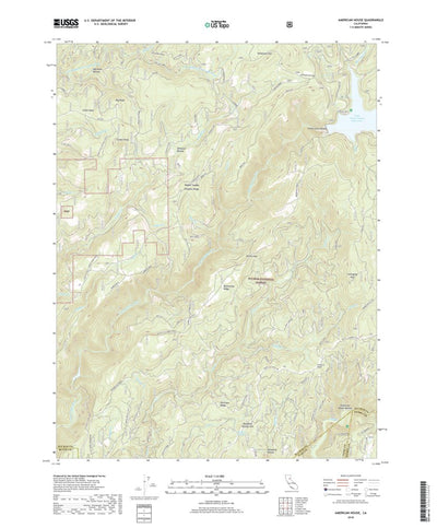 United States Geological Survey American House, CA (2018, 24000-Scale) digital map