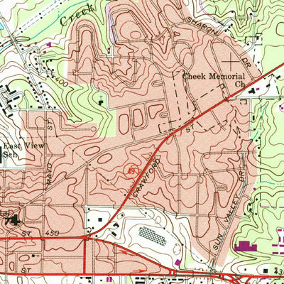 United States Geological Survey Americus, GA (1973, 24000-Scale) digital map