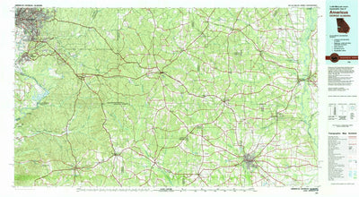 United States Geological Survey Americus, GA-AL (1981, 100000-Scale) digital map