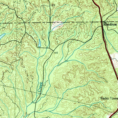 United States Geological Survey Americus, GA-AL (1981, 100000-Scale) digital map