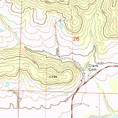 United States Geological Survey Americus, MO (1974, 24000-Scale) digital map