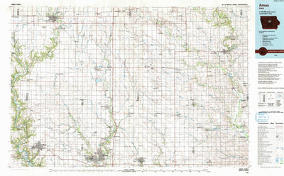 United States Geological Survey Ames, IA (1993, 100000-Scale) digital map