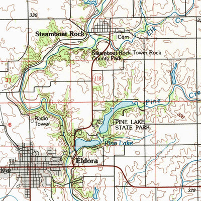 United States Geological Survey Ames, IA (1993, 100000-Scale) digital map