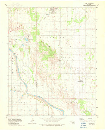 United States Geological Survey Ames, OK (1982, 24000-Scale) digital map