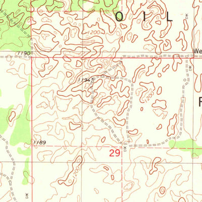 United States Geological Survey Ames, OK (1982, 24000-Scale) digital map