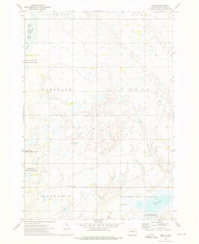 United States Geological Survey Ames, SD (1973, 24000-Scale) digital map