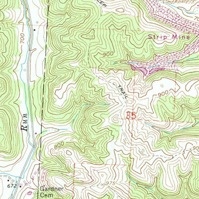 United States Geological Survey Amesville, OH (1960, 24000-Scale) digital map