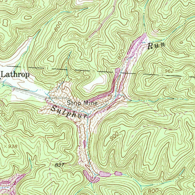 United States Geological Survey Amesville, OH (1960, 24000-Scale) digital map