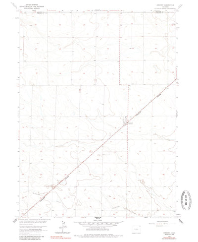 United States Geological Survey Amherst, CO (1962, 24000-Scale) digital map