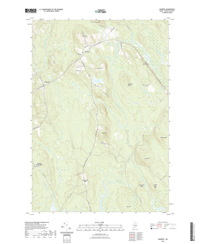 United States Geological Survey Amherst, ME (2021, 24000-Scale) digital map