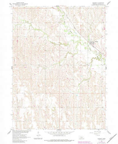 United States Geological Survey Amherst, NE (1961, 24000-Scale) digital map