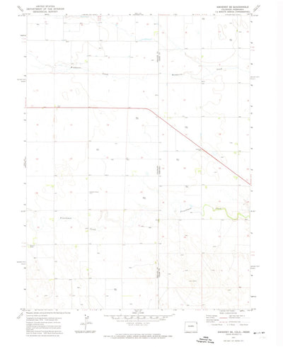 United States Geological Survey Amherst SE, CO-NE (1971, 24000-Scale) digital map