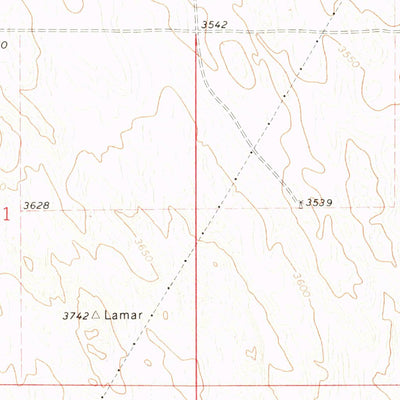United States Geological Survey Amherst SE, CO-NE (1971, 24000-Scale) digital map