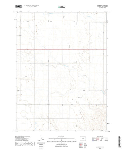 United States Geological Survey Amherst SW, CO (2022, 24000-Scale) digital map