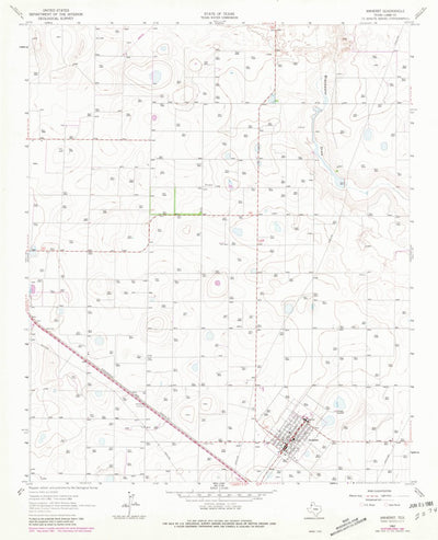 United States Geological Survey Amherst, TX (1962, 24000-Scale) digital map