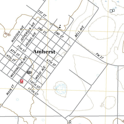 United States Geological Survey Amherst, TX (2022, 24000-Scale) digital map