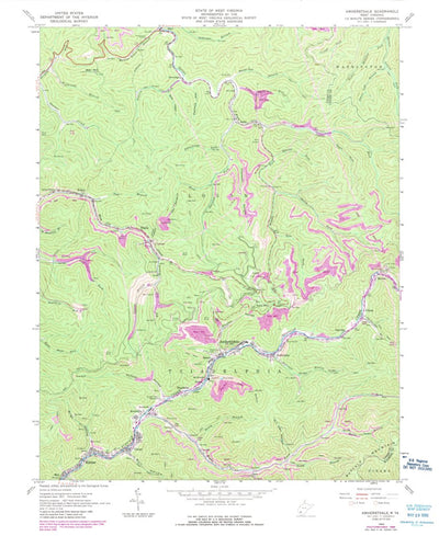 United States Geological Survey Amherstdale, WV (1963, 24000-Scale) digital map