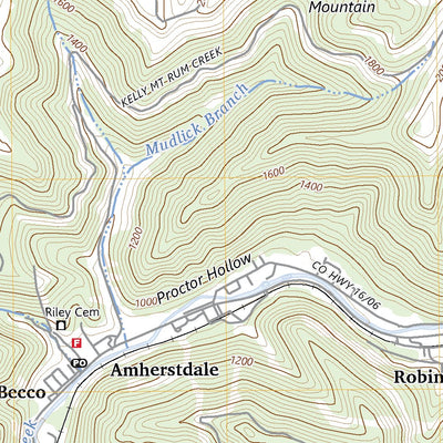 United States Geological Survey Amherstdale, WV (2023, 24000-Scale) digital map