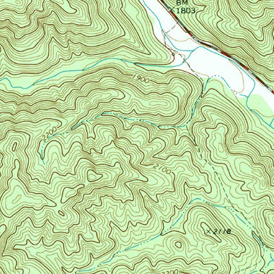 United States Geological Survey Amicalola, GA (1971, 24000-Scale) digital map