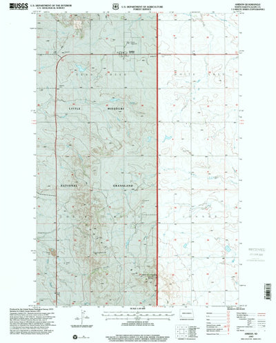 United States Geological Survey Amidon, ND (1997, 24000-Scale) digital map
