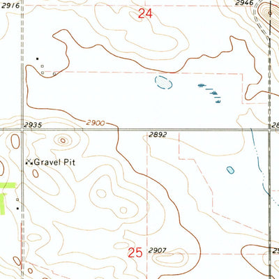 United States Geological Survey Amidon SE, ND (1973, 24000-Scale) digital map