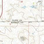 United States Geological Survey Amidon SE, ND (1973, 24000-Scale) digital map