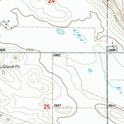 United States Geological Survey Amidon SE, ND (1997, 24000-Scale) digital map