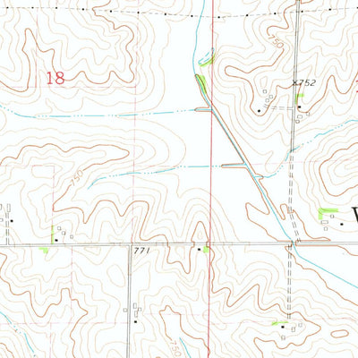 United States Geological Survey Amish, IA (1973, 24000-Scale) digital map