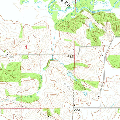 United States Geological Survey Amish, IA (1973, 24000-Scale) digital map