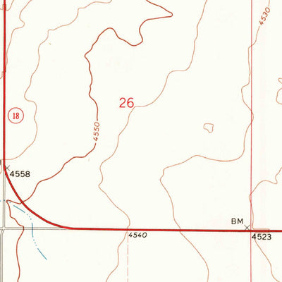 United States Geological Survey Amistad, NM (1971, 24000-Scale) digital map