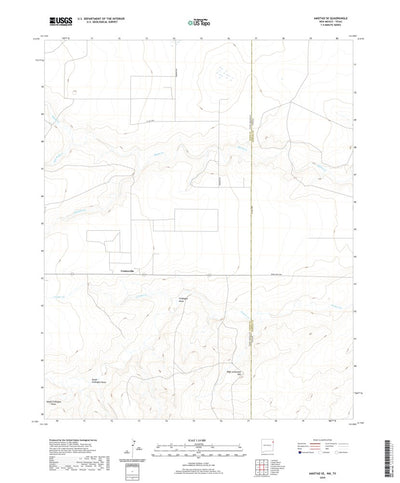 United States Geological Survey Amistad SE, NM (2020, 24000-Scale) digital map