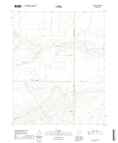 United States Geological Survey Amistad SE, NM (2023, 24000-Scale) digital map