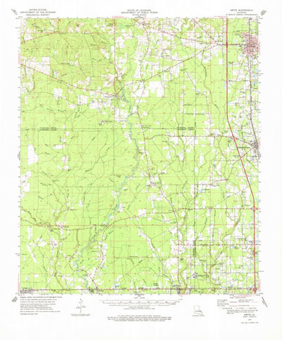 United States Geological Survey Amite, LA (1974, 62500-Scale) digital map